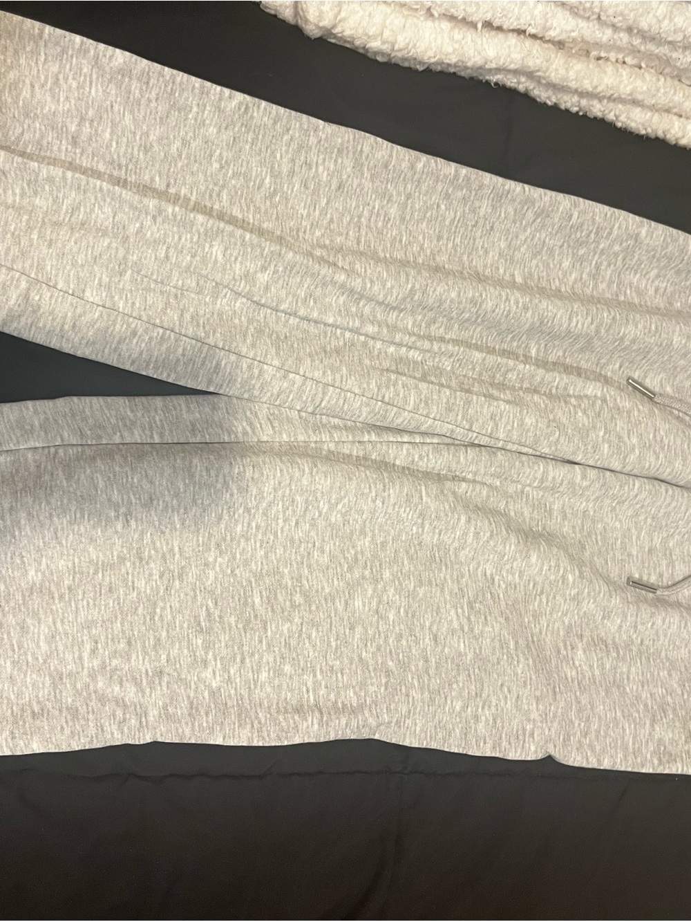 Light Gray Lounge Joggers - Soft Heather Knit